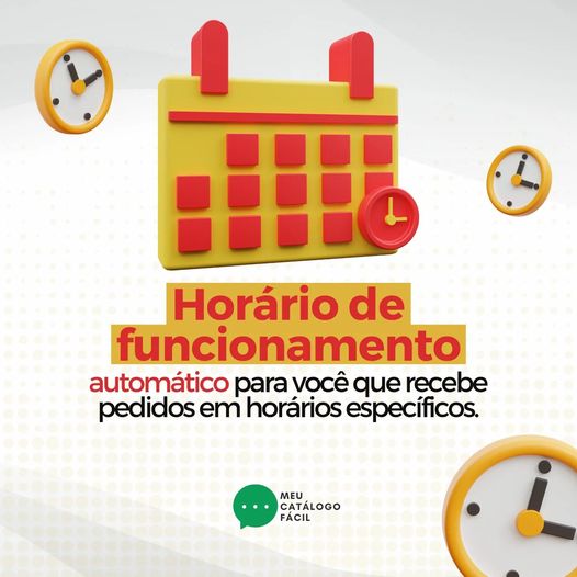Horário de funcionamento automático para pedidos