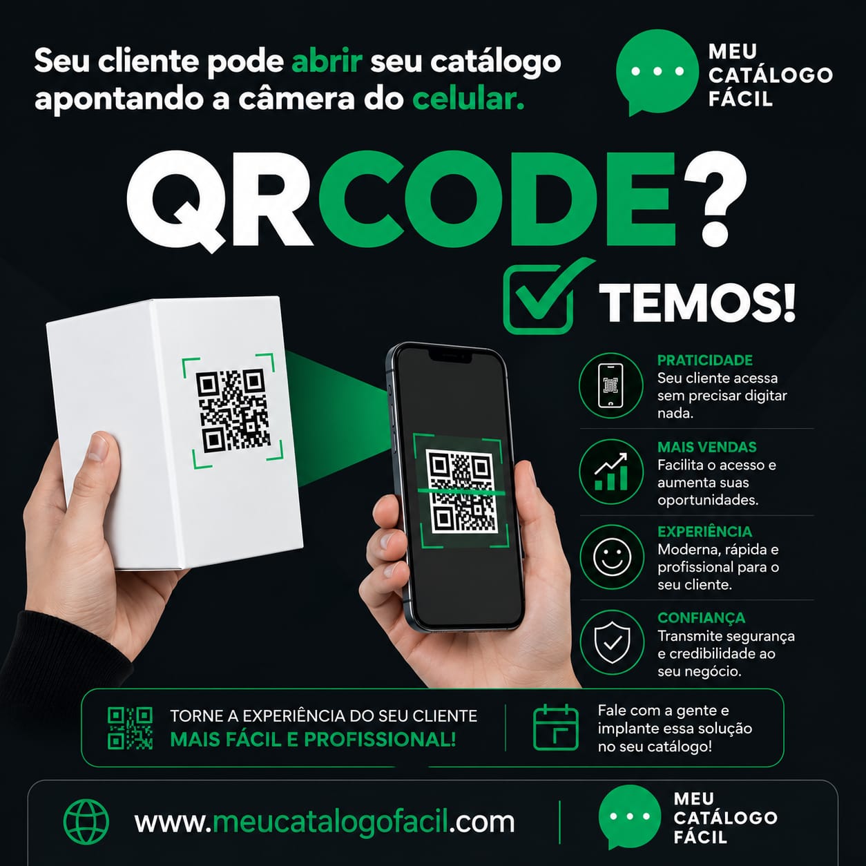 QR Code para abrir o catálogo digital