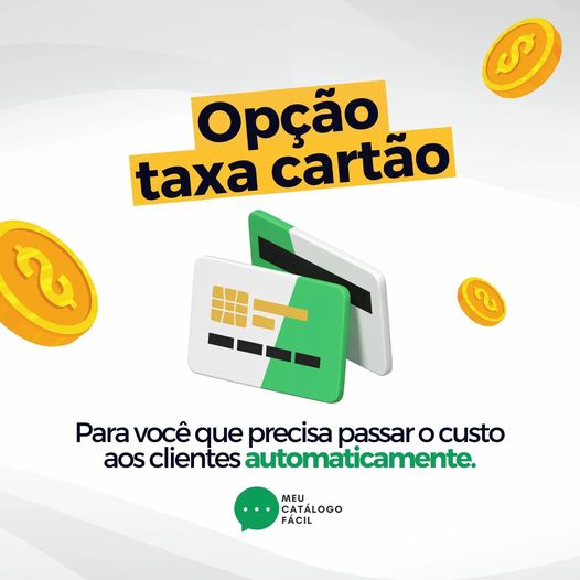 Opção de repasse da taxa de cartão